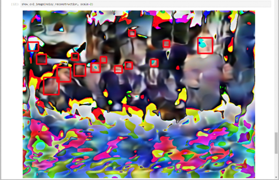 blurry reconstruction of ai image 